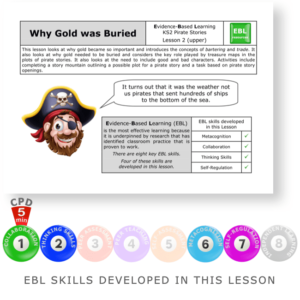 Why Gold was Buried - Pirates (Upper) - KS2 English Evidence Based Learning lesson