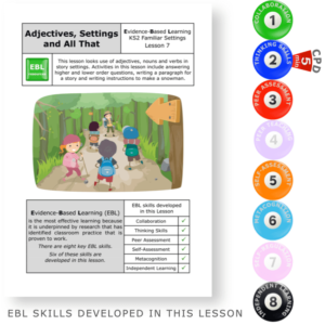Adjectives, Settings and All That - Familiar Settings - KS2 English Evidence Based Learning lesson
