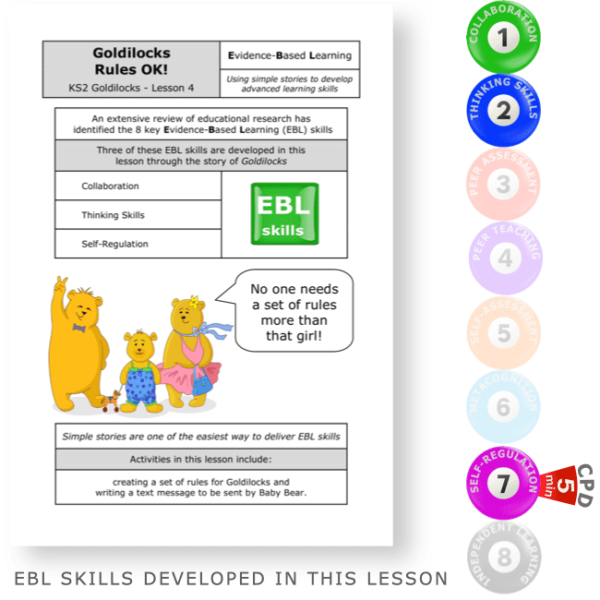 Goldilocks Rules OK - KS2 English Evidence Based Learning lesson