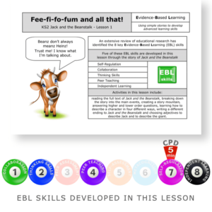 Fi-Fi-Fo-Fum and all that - KS2 English Evidence Based Learning lesson front page