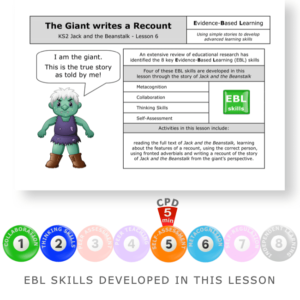 The Giant writes a Recount - KS2 English Evidence Based Learning lesson