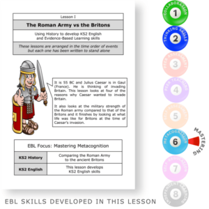 The Roman Army vs the Britons - The Romans - KS2 English Mastering Evidence Based Learning skills lesson