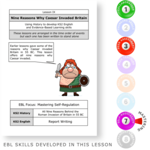 Nine Reasons Why Caesar Invaded Britain - Mastering Evidence Based Learning skills through The Romans - KS2 English Evidence Based Learning lesson