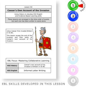 Caesar's Own Account of the Invasion - Mastering Evidence Based Learning skills through The Romans - KS2 English Evidence Based Learning lesson