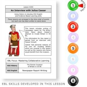 An Interview with Julius Caesar - Mastering Evidence Based Learning skills through The Romans - KS2 English Evidence Based Learning lesson