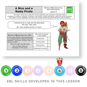 A Nice and a Nasty Pirate - Pirates (lower) - KS2 English Evidence Based Learning lesson