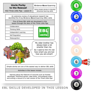 Uncle Porky to the Rescue - KS2 English Evidence-Based Learning lesson