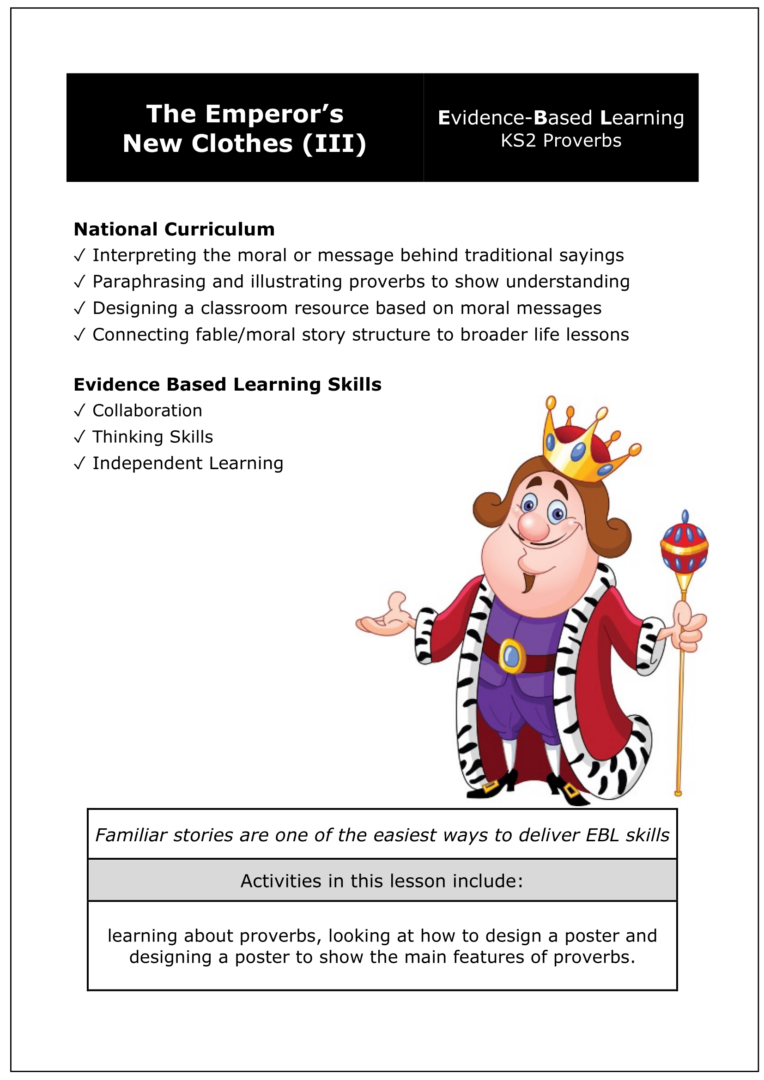 Y6 The Emperor's New Clothes (III) Proverbs